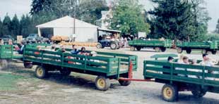 Hayrides coming and going