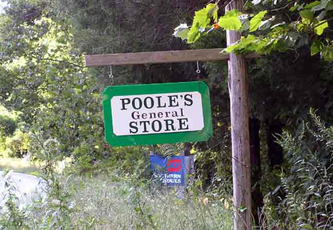 Pooles Store Sign