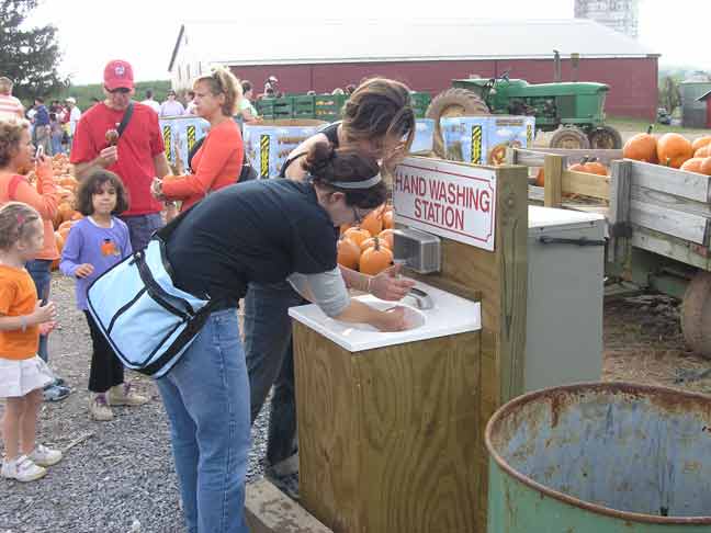 Hand washing station