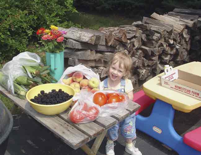 Look at everything we picked! Wow!