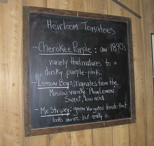 Heirloom Tomato Sign