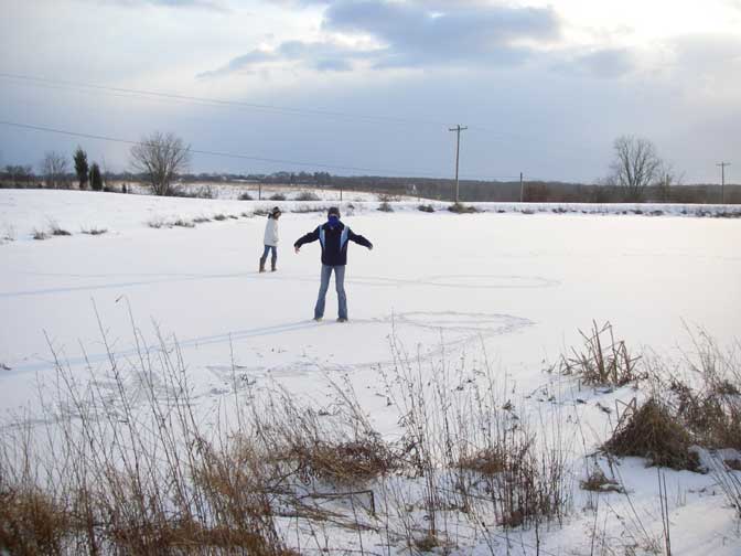 frozen pond