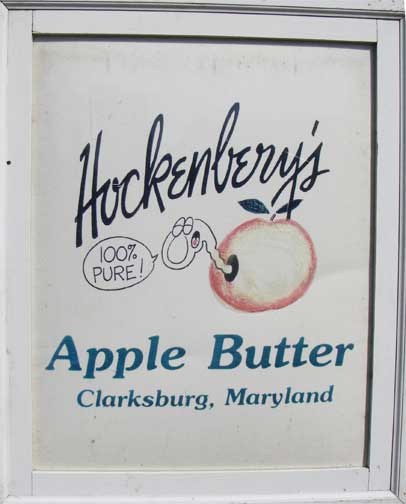 Hockenbery Apple Butter sign