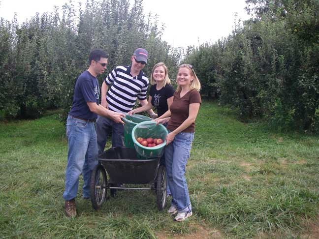 apple picking