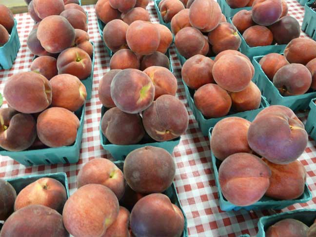 white peaches