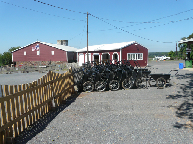 wheelbarrows