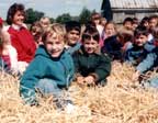 Kids on a haywagon!